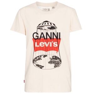 GANNI x Levi’s • UFO Jersey Cotton Tee Cream M